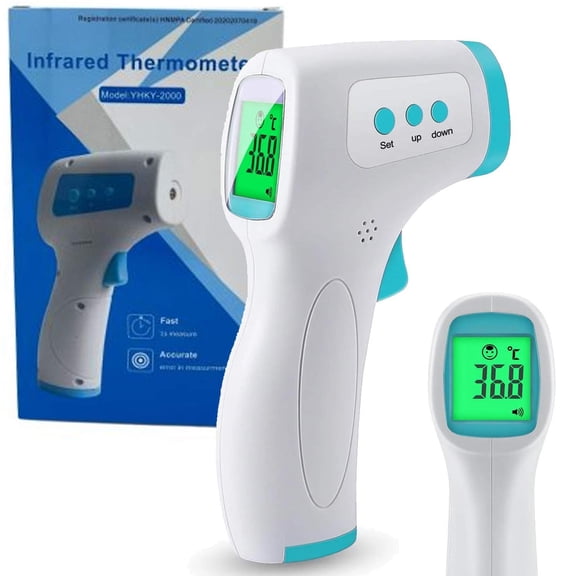 Fast and Accurate Infrared Body, Surface and Ambient Thermometer with Multi Measurement Modes
