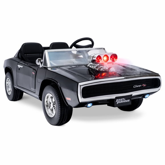 Fast & Furious Dodge Charger 12V Kids Ride on Car by Hyper Toy Company, Battery Powered Electric Vehicle with Parental Remote Control, Children Ages 3+
