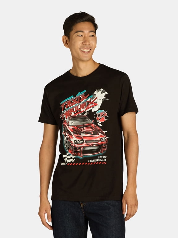 Fast and Furious Men's and Big Men's Graphic Tee Shirt, Sizes S-3XL