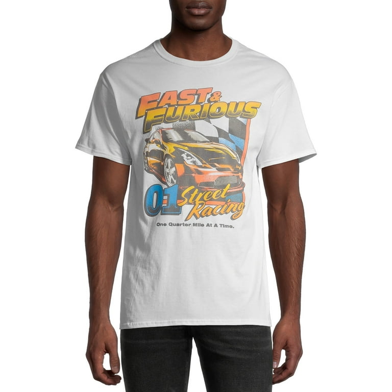 Fast and Furious Men\'s and Men\'s T-Shirt Racing Graphic Big Street