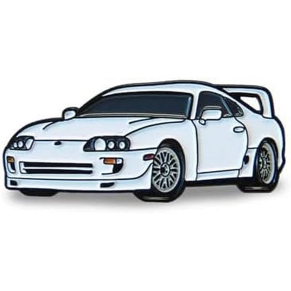 Fast and Furious Toyota Supra MK4 Enamel Pin - Special Edition JDM Lapel Pin - For Hats, Backpacks & Shirts