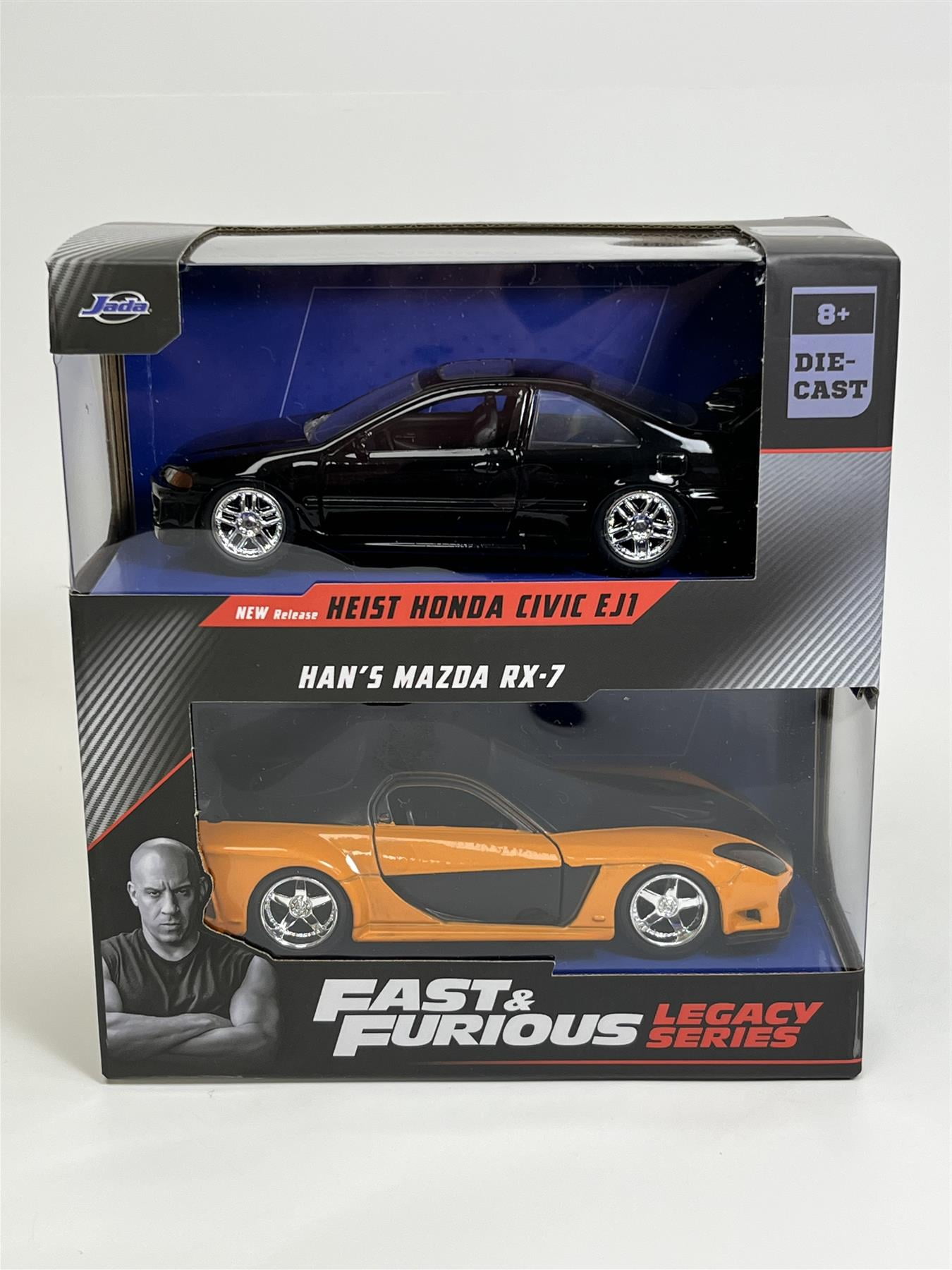 Fast Furious 1:32 Scale Legacy Twin Set Heist Honda Civic EJ1