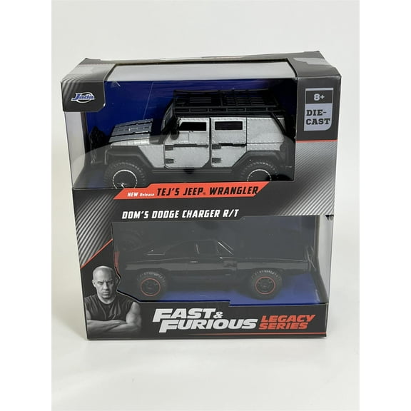 Fast and Furious Twin Set Tejs Jeep Wrangler and Doms Dodge 1:32 253202014