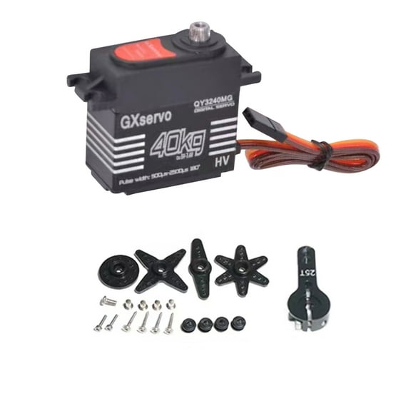 Fast and Reliable 40KG Digital Servo for Robotics 25T Metal Gear, 300mm Wire Length, 1520s/330Hz Operating Frequency