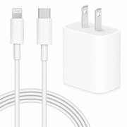 Fast iPhone Charger, 20W PD USB-C Wall Charger with 6FT Charging Cable, Compatible with iPhone 14/14 Pro Max/13/13 Pro Max/12/12 Pro/12 Pro Max/12 mini/11/11 Pro, iPad Air