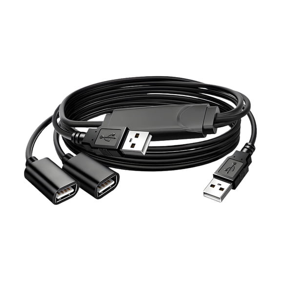 Fast speed USB 2.0 Extension Cord With 2 Female Port for Conference Room AV Equipment and Home Office Use