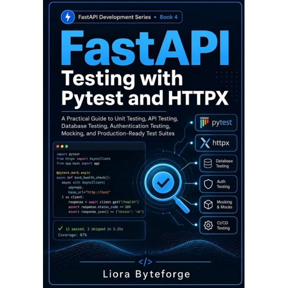 FastAPI Testing with Pytest and HTTPX: A Practical Guide to Unit Testing, API Testing, Database Testing, Authentication , (Paperback)