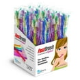 FastBrush 100 Pack PrePasted Disposable Adult Toothbrush with Xylitol for Travel & Car