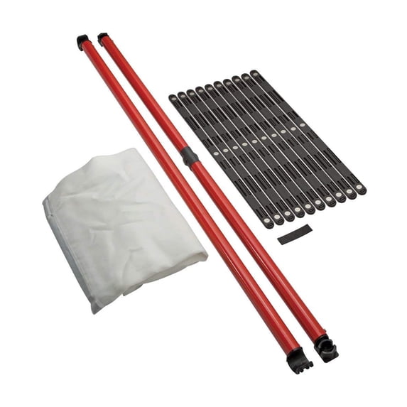 FastCap 3rd Hand HD Magentic Plastic Dust Barrier Door Cover for Jobsites, White