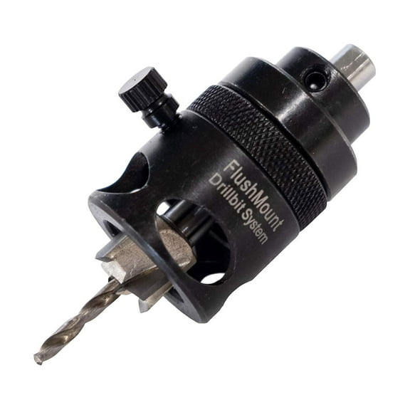 FastCap 9/16 Inch Carbide FlushMount Drill Bit System with Adjustable Pilot Bit