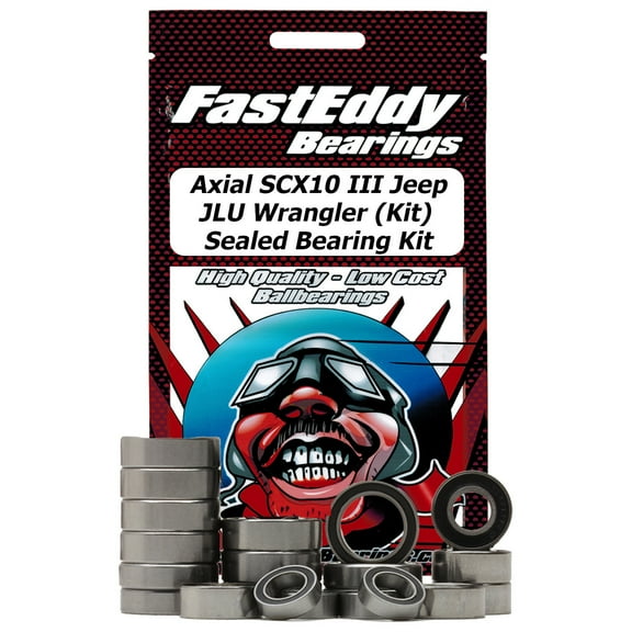 FastEddy 5937 Axial SCX10 III J33P JLU Wrangler (Kit) Sealed Bearing Kit