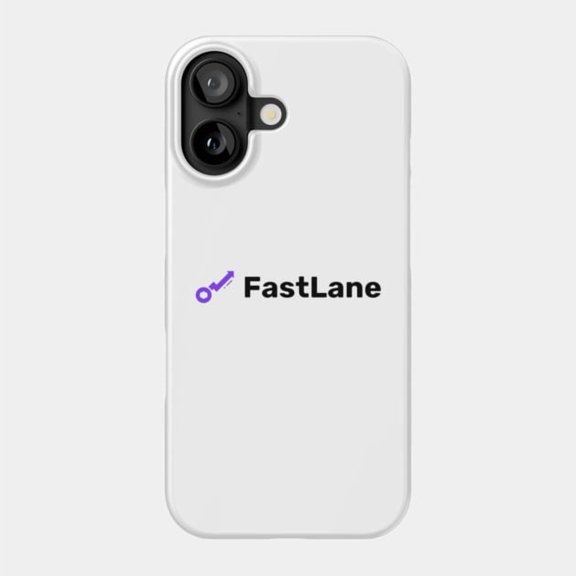 FastLane Labs Logo Graphic Protective Phone Case for Apple iPhone 11 to 17