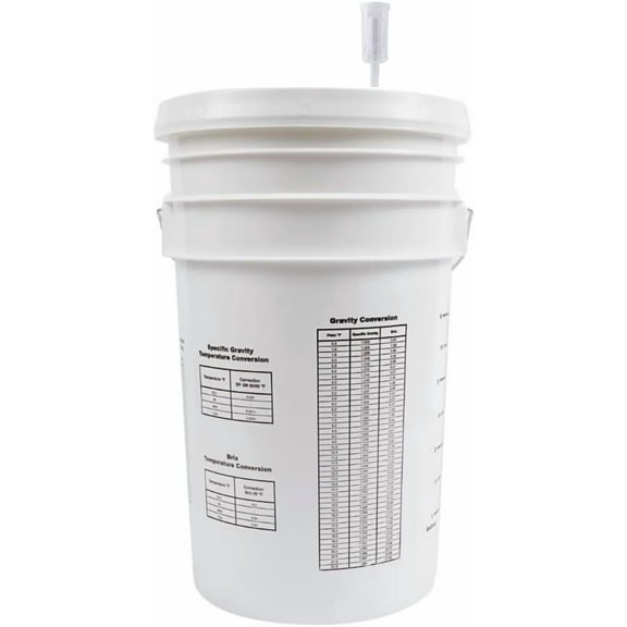 FastRack 6.5G Fermentation Bucket with | Home Brewing Wine Fermenter | 100% Food Grade-BPA Free Fermenting Bucket for Your Beer,