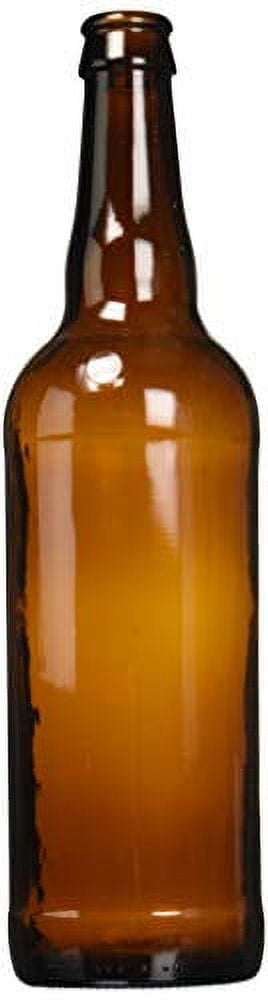 FastRack Beer Bottles Amber Glass Longneck Bottles for Home Brewing 22 ...