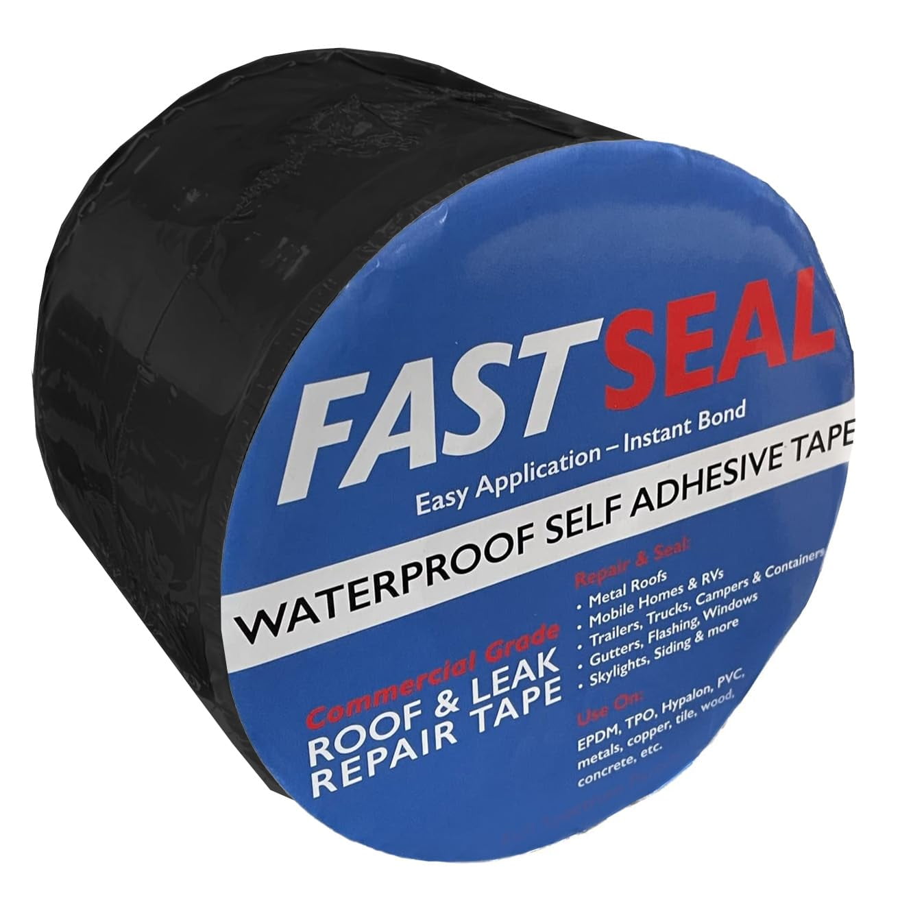 FastSeal RV Roof Tape Black, 6