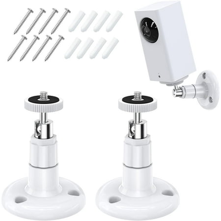 FastSnail Wyze Cam Pan Wall Mount, Adjustable Indoor and Outdoor Security Mount for Wyze Cam Pan and Other Camera with Same I