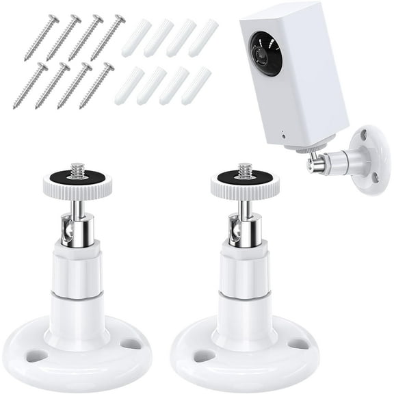 FastSnail Wyze Cam Pan Wall Mount, Adjustable Indoor and Outdoor Security Mount for Wyze Cam Pan and Other Camera with Same I