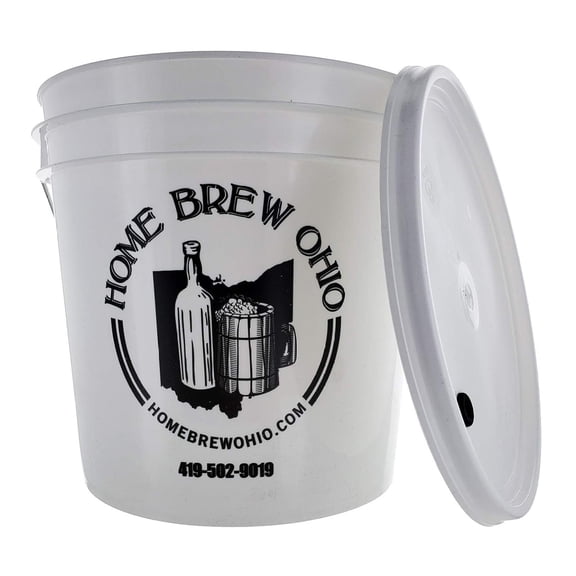 FastTrack Fermentation Bucket ,Home Brewing Wine Fermenter ,2 Gallon Fermenting Bucket with Lid, 100% Food Grade-BPA Fermenting Bucket for your Beer, Wine or any other Fermented Beverage,White