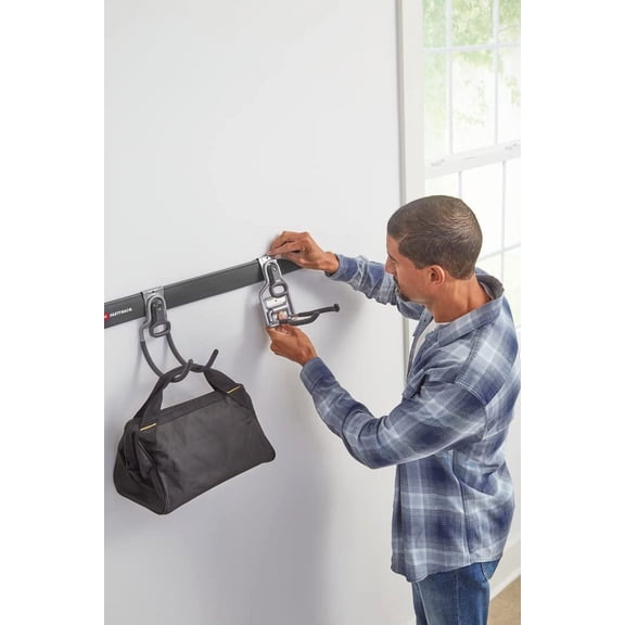 FastTrack Garage Storage System Tool Hanging Kit Wall Mount Holder for Garden Lawn Tools Garage Home Organization