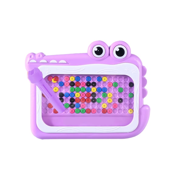 FastXams MonTessori Toys Magnetic Dots Board for Toddlers, Magnetic Drawing Board for Kids, Magnetic Dot Art with Magnetic Pen, Montessori Preschool Education Travel Toys Age 2-8 Years Old