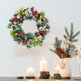 thumbnail image 1 of FastXmas 11.8 Inch Artificial Christmas Wreath - Christmas Decorations - Norfolk Pine Vines with Pinecone Balls Christmas Hanging Ornaments for Door,Fireplace,Wall,Windows,Outdoor Home Winter Holiday, 1 of 6
