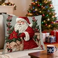 thumbnail image 1 of FastXmas 17.7x7.7" Christmas Style Pillow Covers Decoration,Santa Cottage Printing Pattern Pillow Case Ornament,Throw Pillow Cover for Sofa Couch, Indoor Outdoor Winter Xmas Holiday Party, 1 of 6
