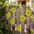 thumbnail image 1 of FastXmas 1pc Metal Flowers Wall Decoration,3.5" Outdoor Garden Courtyard Iron Daisys Wall Hanging Decoration Creatives Horticultural Wall Hanging Decor, Gift for Mom Friends, 1 of 6