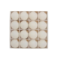 FastXmas 2.4 Inch Velvet Christmas Balls Ornaments,16 Pcs Set Flocked Christmas Tree Ball Decor,Foam and Velvet Xmas Balls Decorative Hanging Docorations for Christmas Tree Wedding,Party,Home Decor