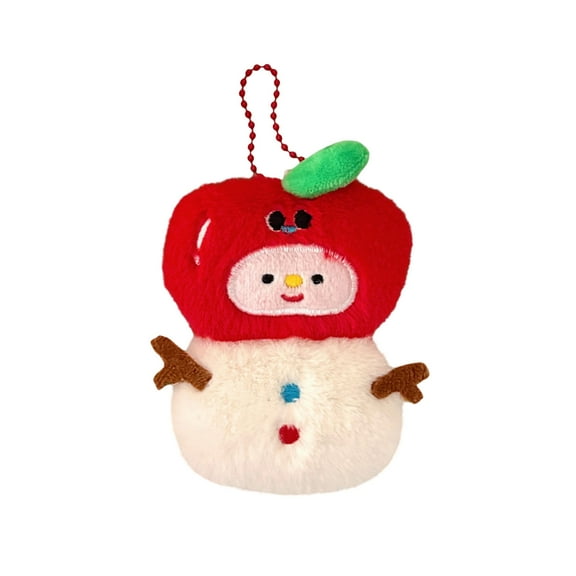 FastXmas 2.9x3.9 Inch Christmas Key Chain Decoration,Cute Reinnder,Snowman,Santa Claus,Pine-Tree Shape Doll,Christmas Stuffed Toy Ornaments Versatile Bag And Keyring for Key Chain Decor Accessories