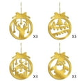 thumbnail image 1 of FastXmas 2025 12 Pcs Gold Acrylic Decortaions Set,3 x 4 Inch Merry Christmas Acrylic Hanging Ornament,3 x 4 Inch Gold 2D-Flat Ornaments Acrylic Ornament for Crafts, DIY Christmas Tree Ornaments, 1 of 4