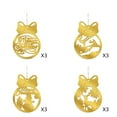 thumbnail image 1 of FastXmas 2025 12 Pcs Gold Acrylic Decortaions Set,3 x 4 Inch Merry Christmas Acrylic Hanging Ornament,3 x 4 Inch Gold 2D-Flat Ornaments Acrylic Ornament for Crafts, DIY Christmas Tree Ornaments, 1 of 3