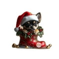 thumbnail image 1 of FastXmas 2025 Dog Shose Christmas 2D Hanging Ornaments,3.15 Inch Dog Acrylic Pendant Decorations for Christmas Tree,Unique and Fun Christmas Decoration Gifts for Christmas Tree,Wreath,Shool Bag Decor, 1 of 3