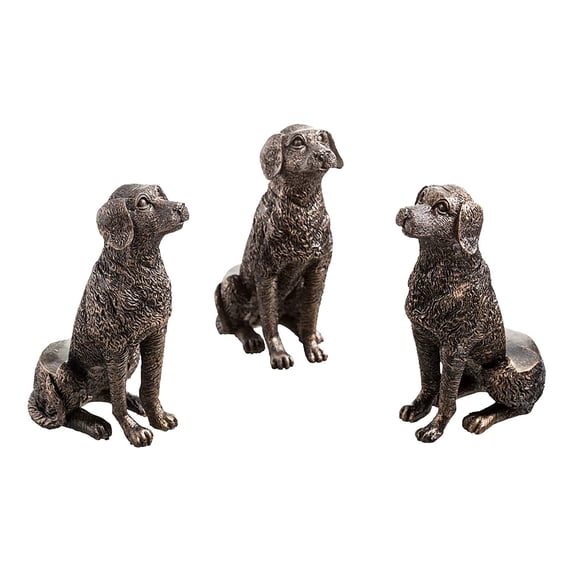 FastXmas 3PCS Spring Easter Cute Rabbit Dog Reindeer Shaped Resin Pot Feet Set, Decorative Dog Plant Risers Flower Pot Base Support Elevators Ideal for Garden Outdoor Planters Home Decor(Dog)