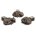 thumbnail image 1 of FastXmas 3PCS Spring Easter Cute Rabbit Dog Reindeer Shaped Resin Pot Feet Set, Decorative Dog Plant Risers Flower Pot Base Support Elevators Ideal for Garden Outdoor Planters Home Decor(Cat), 1 of 5