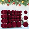 thumbnail image 1 of FastXmas 46 Pcs Velvet Christmas Balls Ornaments for Christmas Tree,3 Sizes Flocked Balls Christmas Tree Ornaments,Plastic Balls Xmas Decorative Hanging Ornaments for Xmas Tree,Wedding,Wreath Decor, 1 of 8
