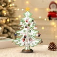 thumbnail image 1 of FastXmas 7.9 x 11.8" Mini Christmas Tree Tabletop Decoration,Star Topper and Small Santa Claus,Snowman Hanging Ornaments - Small Tabletop Tree for Desk or Table - Easy Setup Holiday,Xmas Decorations, 1 of 6