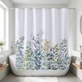 thumbnail image 1 of FastXmas 70 x 70 Inch Shower Curtain Floral Patterns Printed Decoration Waterproof Shower Curtain With Hooks Easily Install Shower Curtain,Machine Washable, 1 of 7