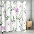 thumbnail image 1 of FastXmas 70 x 70 Inch Shower Curtain Floral Patterns Printed Decoration Waterproof Shower Curtain With Hooks Easily Install Shower Curtain,Machine Washable, 1 of 6