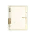 thumbnail image 1 of Lksixu 8 Ring Binder Notebook, Frosted PVC Softcover A5 Lined Writing Notebook with Tabs, Refillable 120 Pages Thicken Ruled Paper Loose Leaf Journal Notepad Office Supplies for Work Travel, 1 of 9