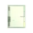thumbnail image 1 of Lksixu 8 Ring Binder Notebook, Frosted PVC Softcover A5 Lined Writing Notebook with Tabs, Refillable 120 Pages Thicken Ruled Paper Loose Leaf Journal Notepad Office Supplies for Work Travel, 1 of 9