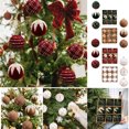 thumbnail image 1 of FastXmas 9 Pc Velvet Christmas Balls Decoration,Extra Large Flocked Christmas Tree Hanging Balls Ornaments Fuzzy Shatterproof Balls for Xmas Tree, Holiday, Wedding, Party, Birthday Decor(3.9 In), 1 of 6