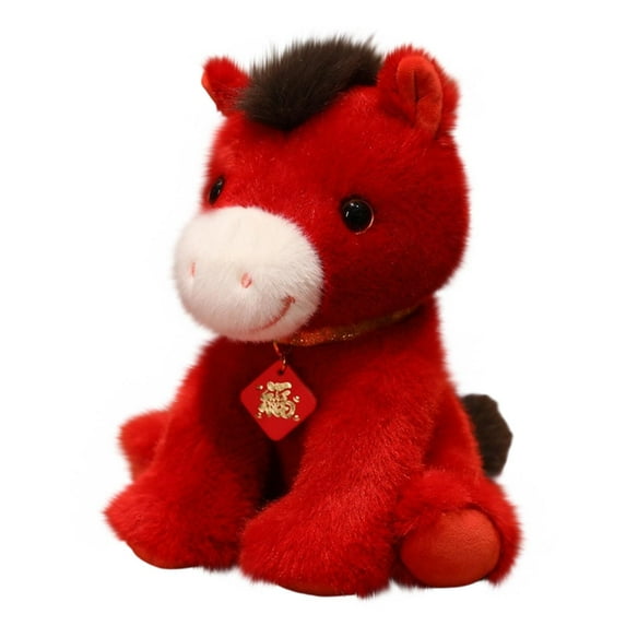 FastXmas Adorable Palm Pals Cotton Horse Stuffed Animal Doll Decor- Fun Plush for Boys and Girls Adult Collectors - Perfect for Decorating Rooms and Birthday Gifts Doll - Brown 6 Inches