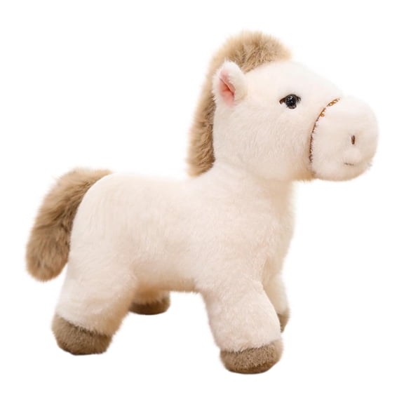 FastXmas Adorable Palm Pals Cotton Horse Stuffed Animal Doll Decor- Fun Plush for Boys and Girls Adult Collectors - Perfect for Decorating Rooms and Birthday Gifts Doll - Brown 6 Inches