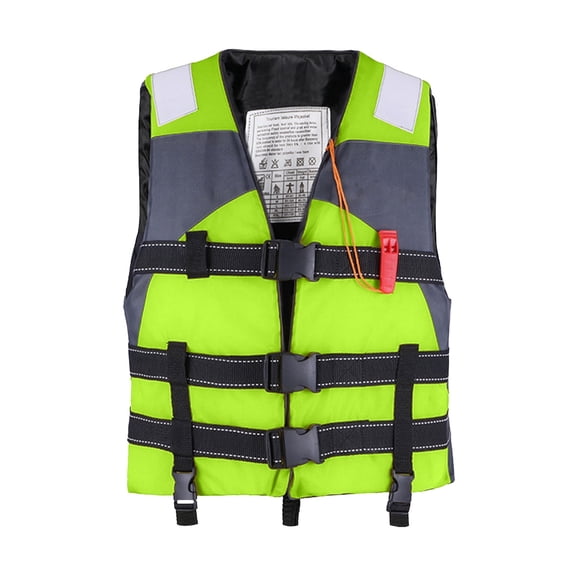 FastXmas Adult Swim Vest, Buoyancy Life Jacket with Adjustable Crotch Strap, Lightweight Swimming Training Toddler Floaties Swimming Aid Boating Vest for Outdoor Watersports Fishing Fit for 88-164 lbs
