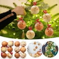 thumbnail image 1 of FastXmas Baking Christmas Ball Ornaments Set, 12PCS Shatterproof Christmas Tree Hanging Gingerbread Decorations Set, for Home Party Indoor Xmas Vase Bowls Filler Centerpiece Decor(3.14 In), 1 of 3