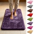 thumbnail image 1 of FastXmas Bathroom Rugs, Thick Soft Absorbent Rug, Microfiber Mats, Non-Slip Backing, Machine Washable Shower Floor Rugs, Bathroom Bathroom Mat for Home Decor Accessories, 23.6x15.7 Khaki, 1 of 8
