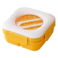 thumbnail image 1 of FastXmas Bento Box Adult, 34oz All-in-One Plastic Lunch Box Food Containers with Utensils, BPA-Free Leak-Proof 2-Compartment Meal Prep Container Microwave and Dishwasher Safe for School Office Travel, 1 of 7