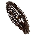 thumbnail image 1 of FastXmas Braided Ponytail Extension with Hair Tie, 27.5 Inch Long Dreadlock Beads Ponytail Hand-Braided Braids Hair Extensions Lightweight Natural Synthetic Hairpiece for Women and Men, 1 of 5