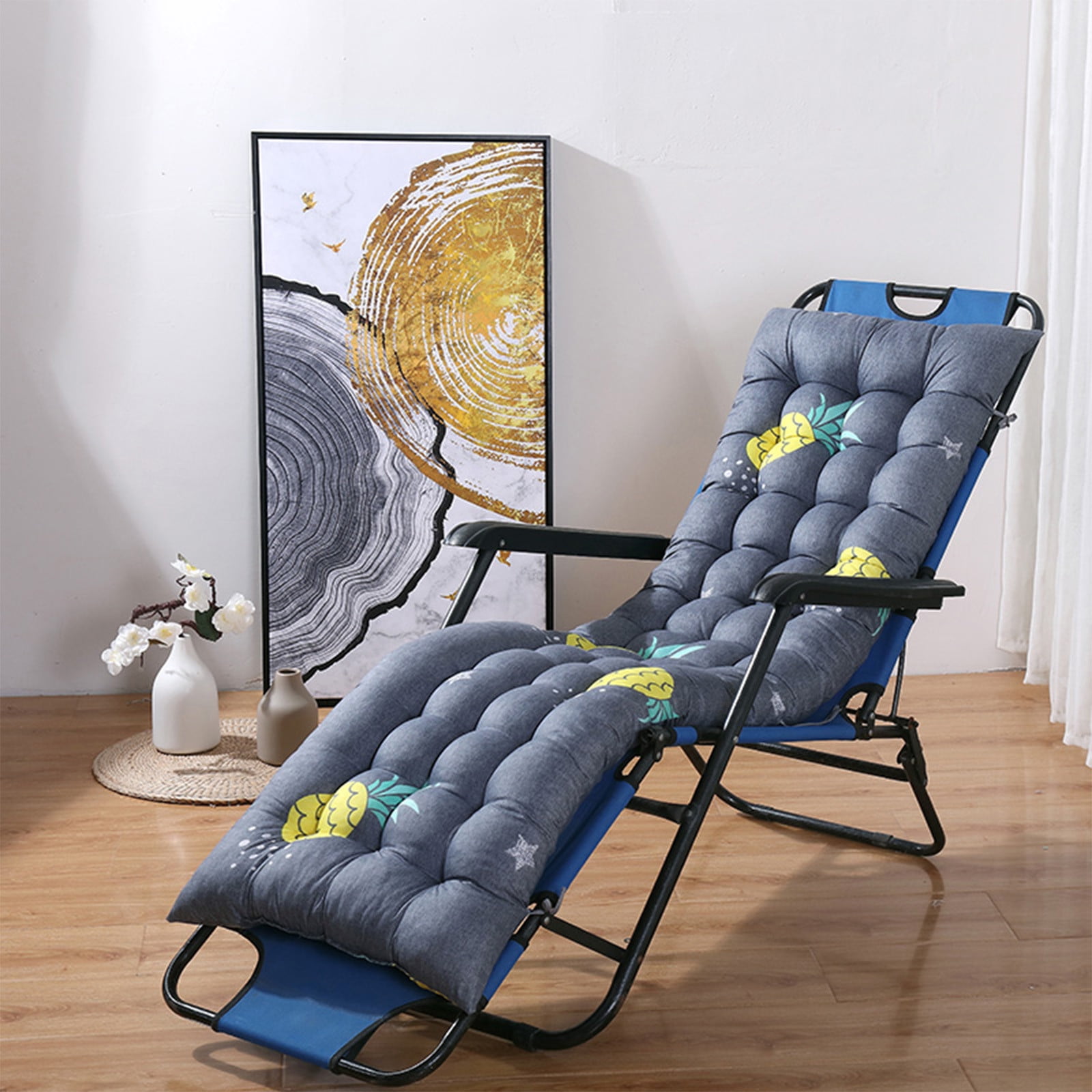 3i Products Inc. Textured Chaise Lounge Cushion 22.5 wide x 70 long x 3.5 thick Textured Solid Platinum Grey Walmart