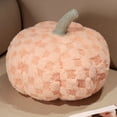 thumbnail image 1 of FastXmas Checkered Pumpkin Pillow, 7.9" Fleece Plaid Pattern 3D Pumpkin Shaped Throw Pillow, Soft Fluffy Stuffed Pumpkin Toys Fall Harvest Decorative Cushion Halloween Decorations for Couch Sofa Bed, 1 of 9